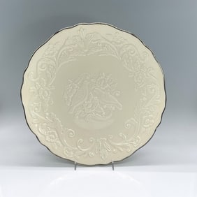 Lenox Porcelain Anniversary Plate, Lovebirds + Peonies
