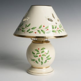 Lenox Holiday Porcelain Candle Lamp