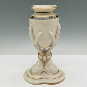 Royal Worcester Porcelain Relief Molded Vase