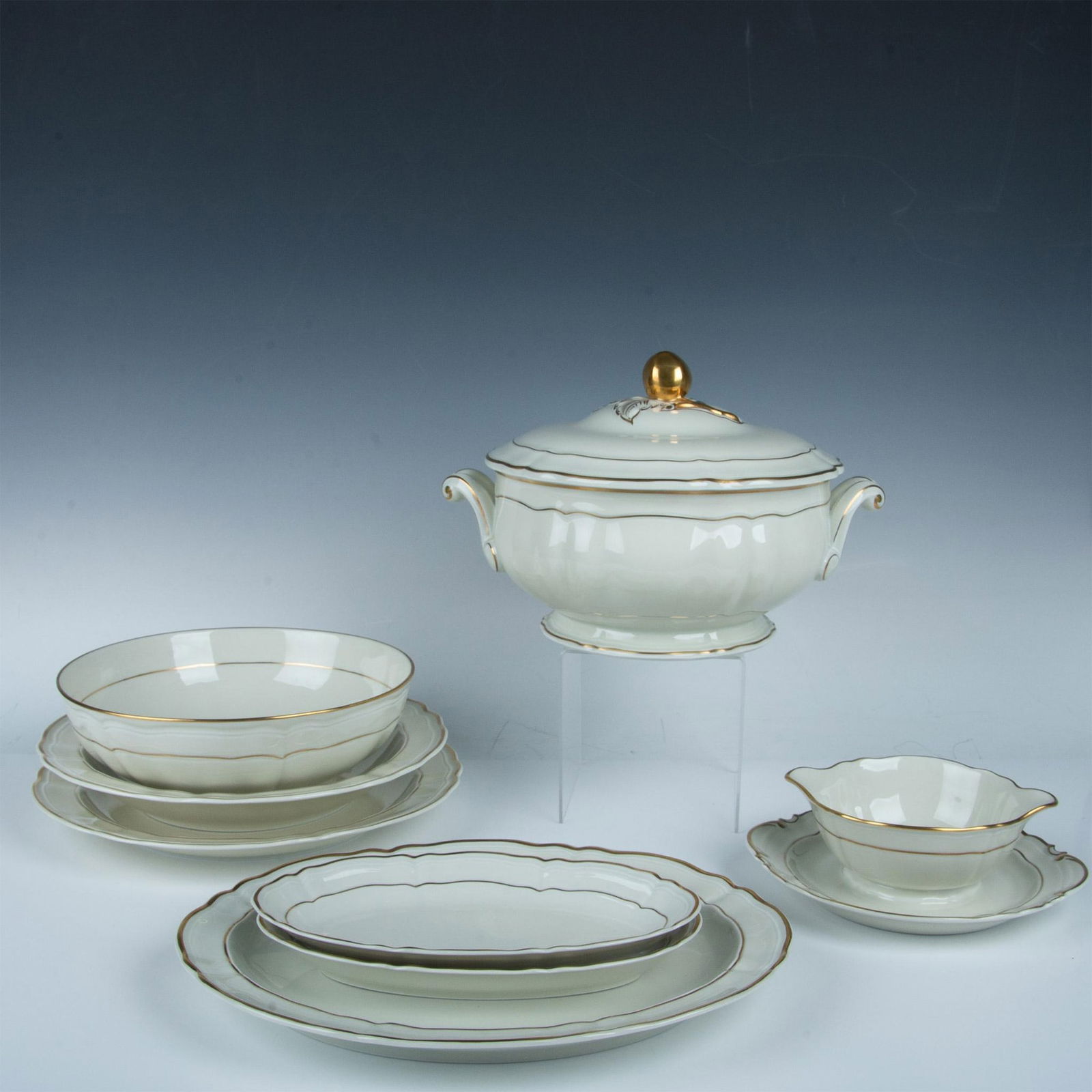 8pc Bernardaud Limoges Porcelain Louis XV Serving Dishes (1 of 9)