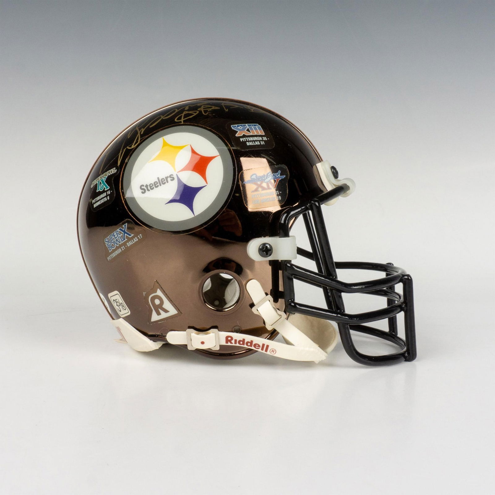 Randy Grossman Autographed Pittsburg Superbowl Mini Helmet (1 of 8)