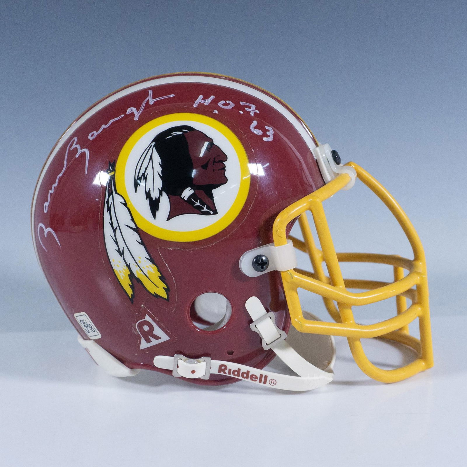 NFL Sam Baugh Signed Washington Redskins Mini Helmet (1 of 5)