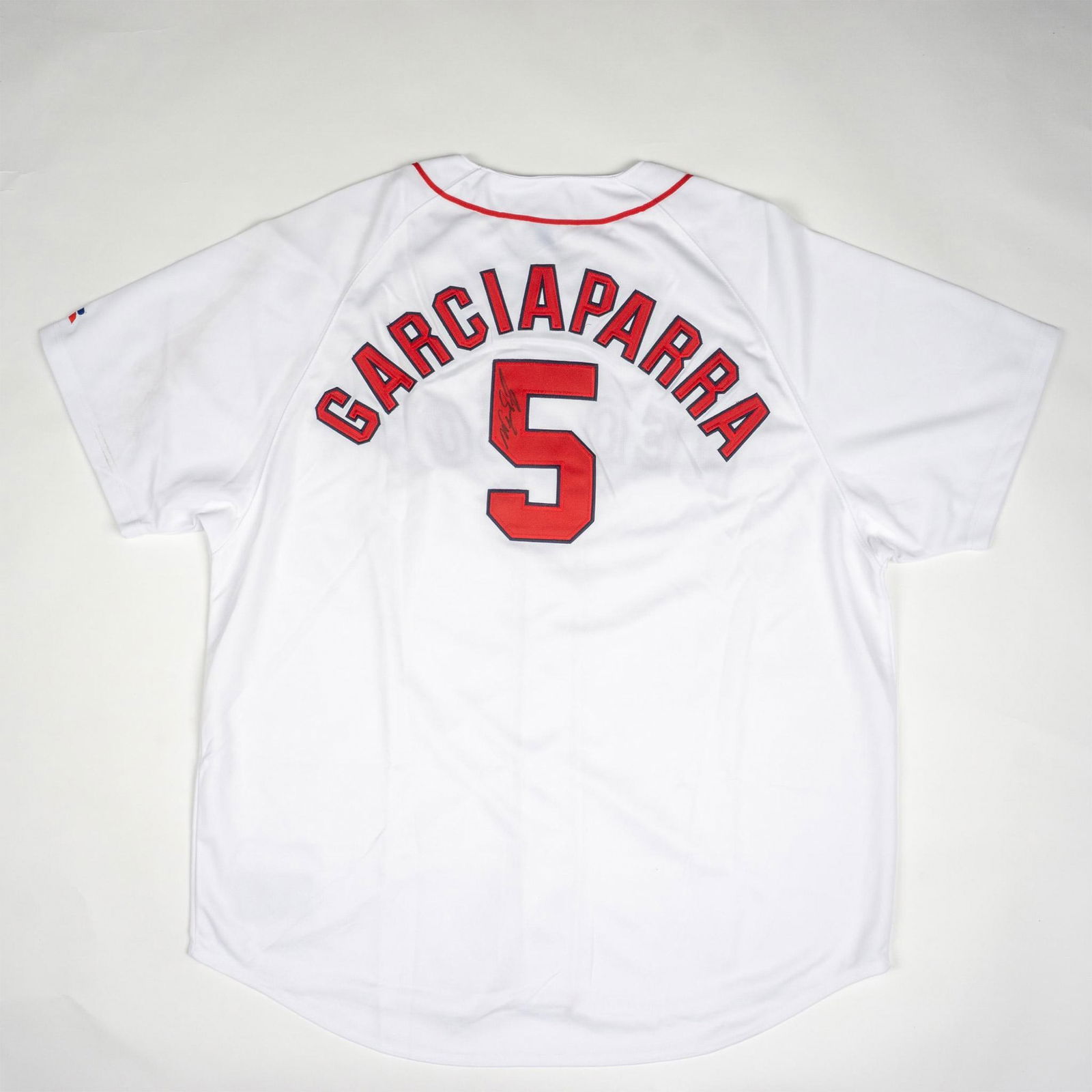 Nomar Garciaparra Russel Athletics MLB Autographed Jersey (1 of 7)