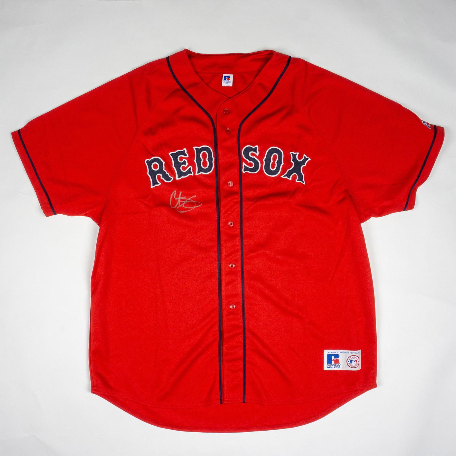 Curt Schilling Russel Athletic MLB Autographed Jersey (1 of 7)