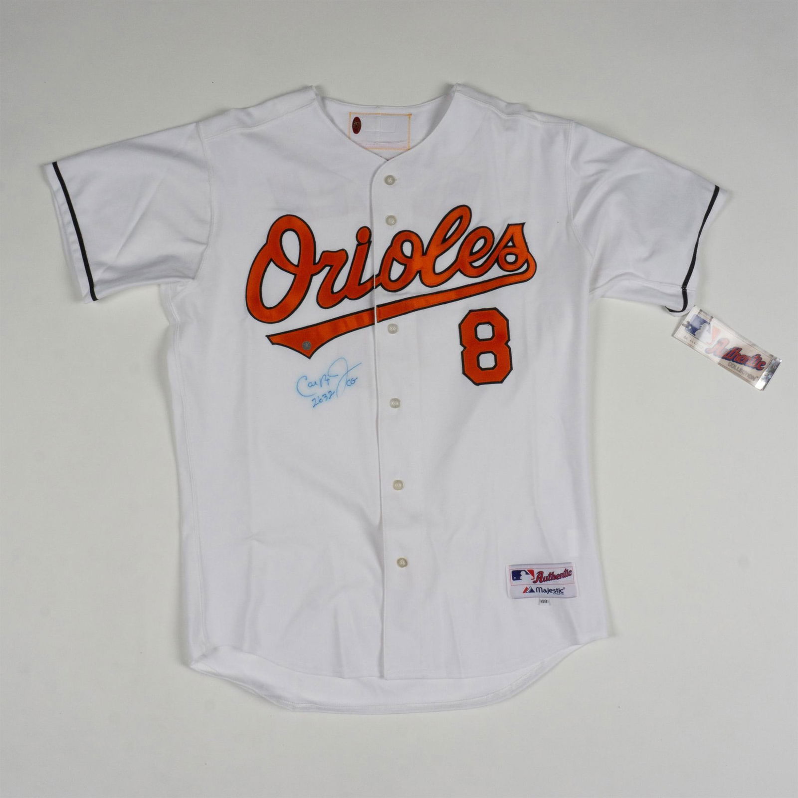 Cal Ripken Jr. Autographed Commemorative Majestic Jersey (1 of 6)