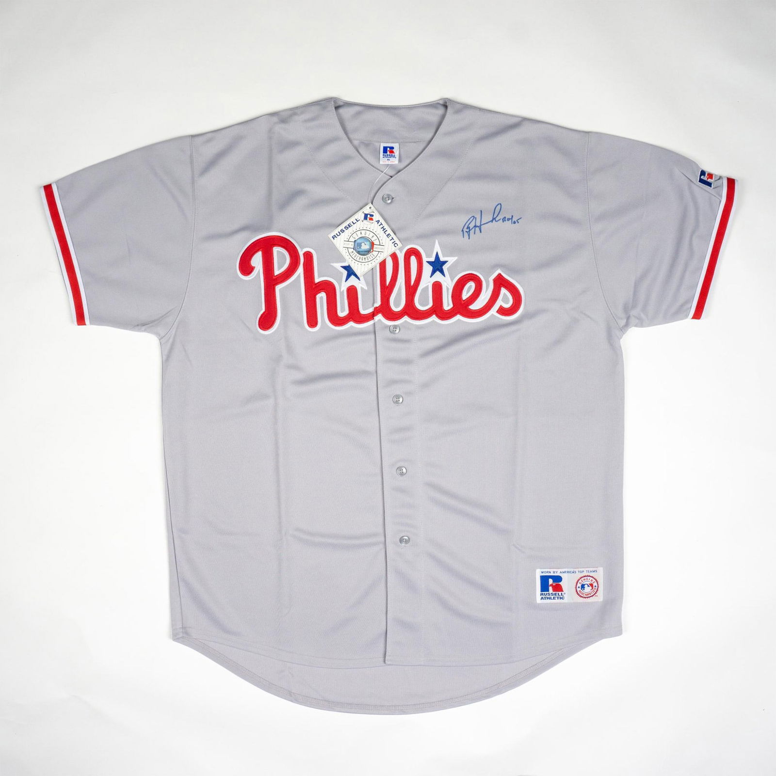 Ryan Howard Russel Athletic MLB Autographed Jersey (1 of 8)
