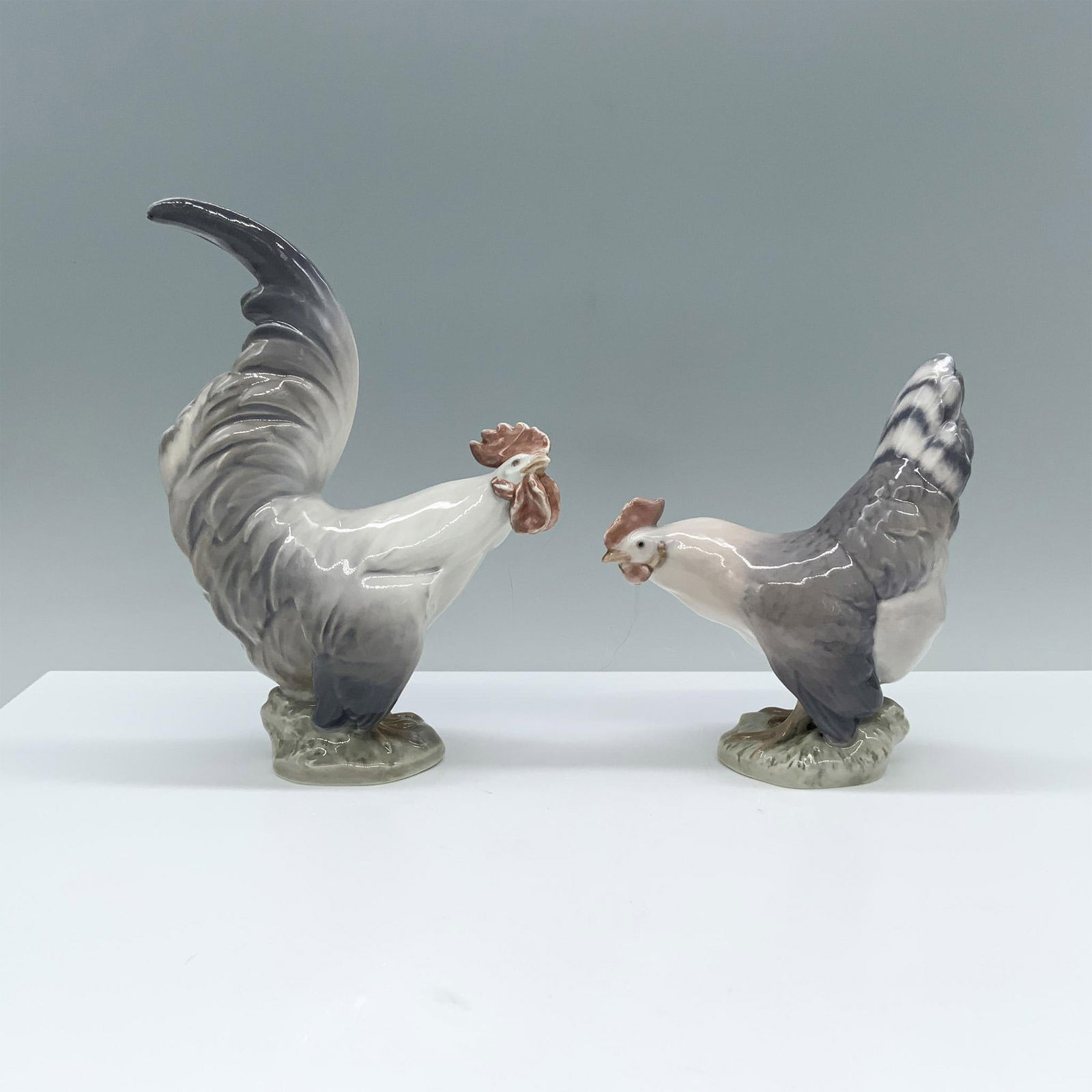 2pc Royal Copenhagen Figurines, Rooster and Chicken (1 of 4)