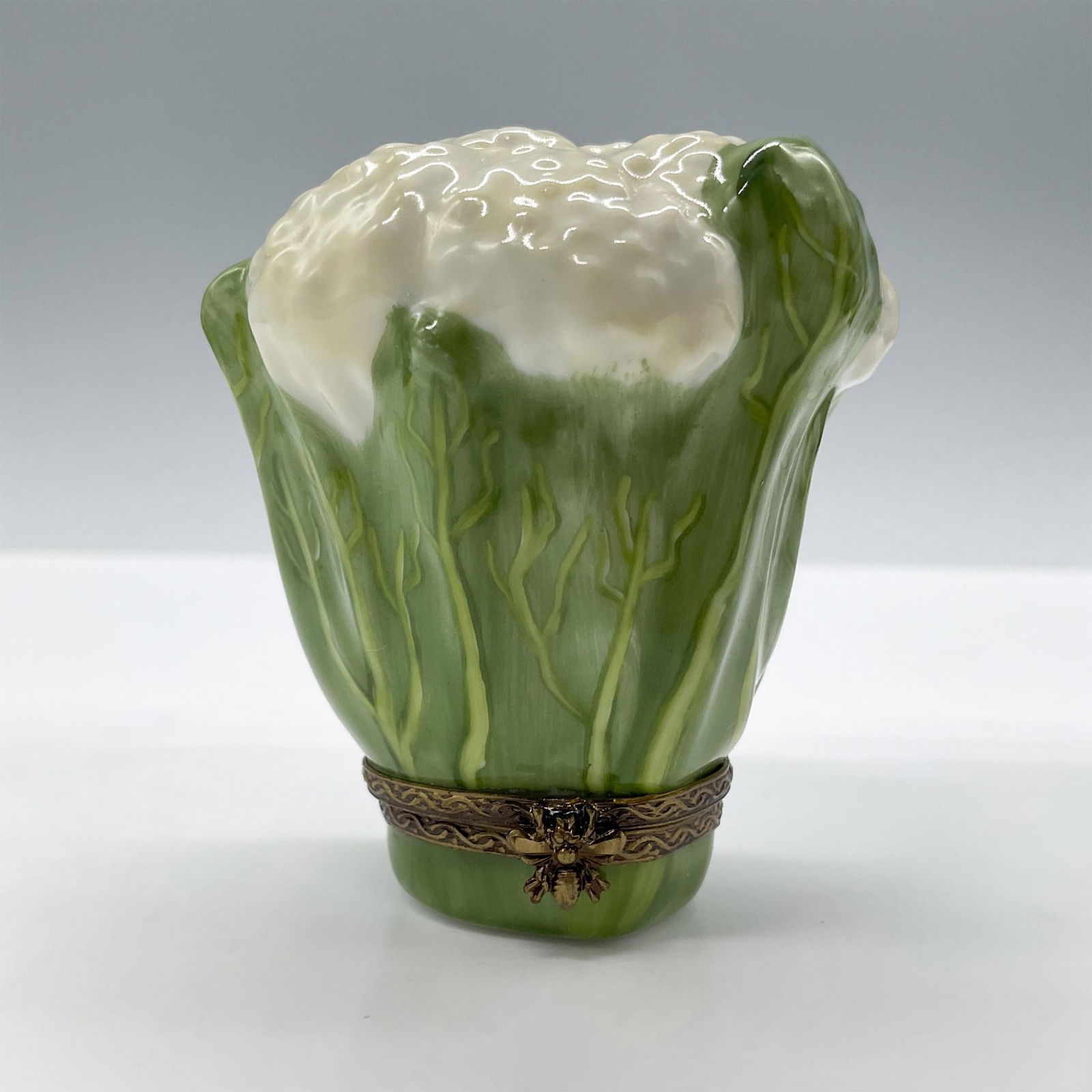 Limoges Porcelain Treasure Box, Cauliflower (1 of 4)