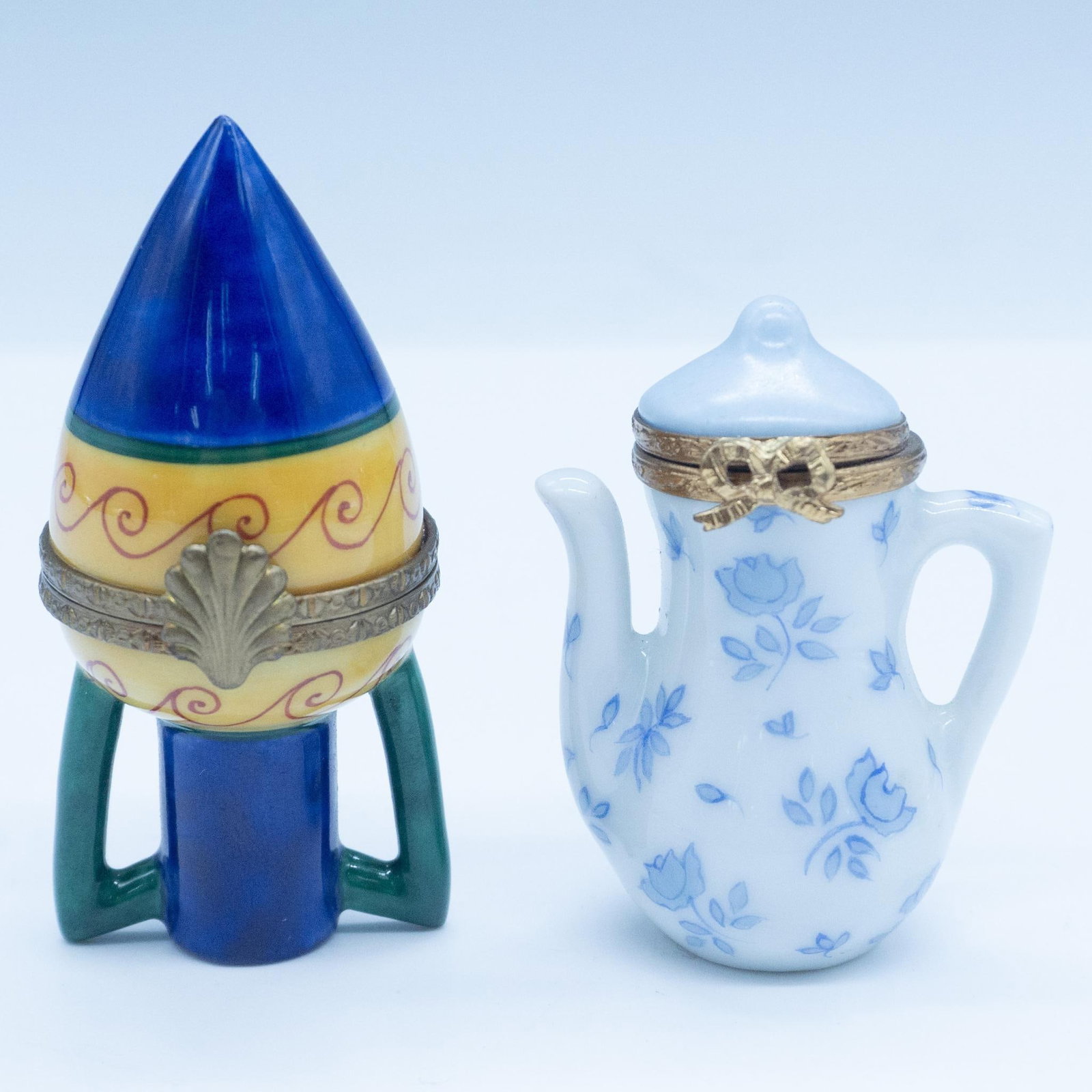 2pc Limoges Porcelain Treasure Boxes, Teapot and Vase (1 of 4)