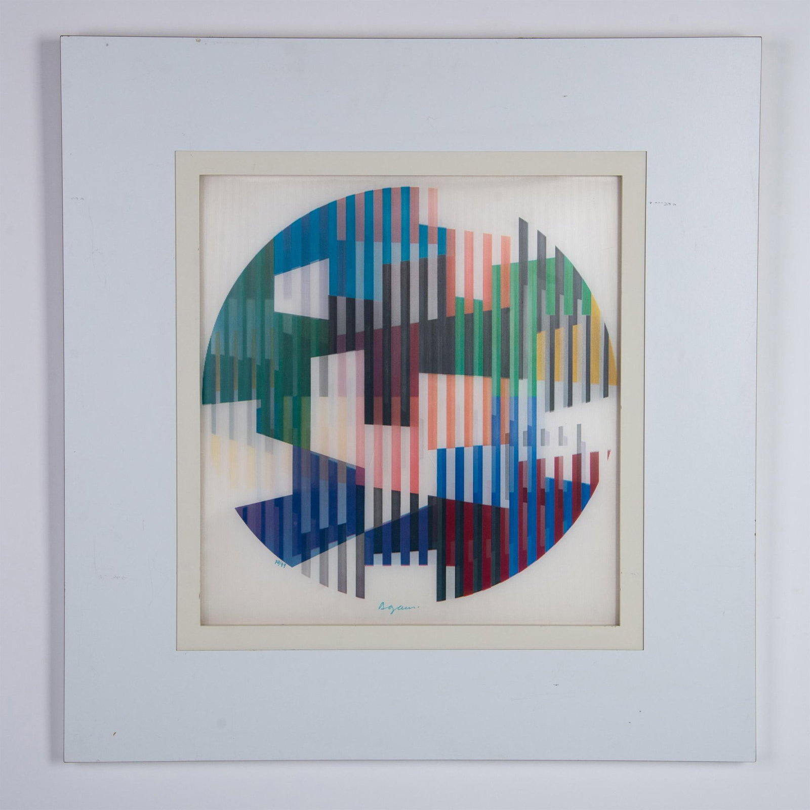 Yaacov Agam, Original Color Lenticular, Liberty II, Signed (1 of 5)