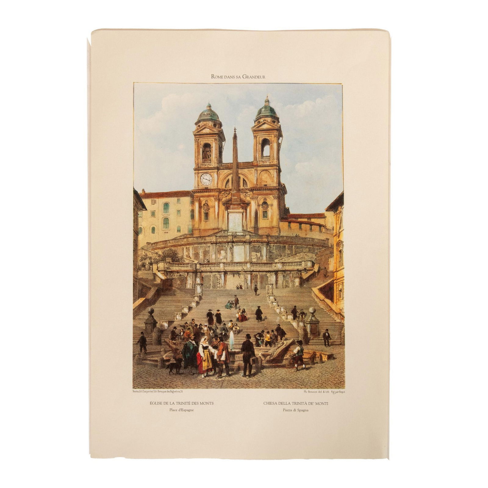 Philippe Benoist (After) Color Lithograph on Laid Paper (1 of 6)