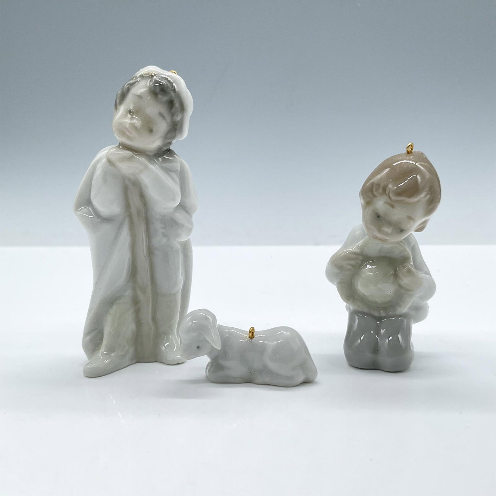 3pc Lladro Porcelain Figurines Set, Holy Shepherds 1005809 (1 of 4)