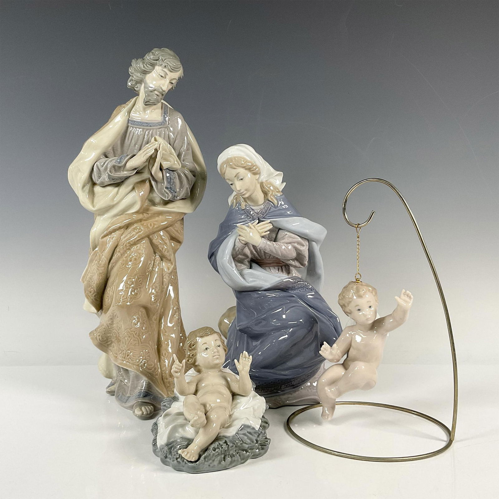 4pc Lladro Porcelain Figurines, Nativity Group (1 of 6)