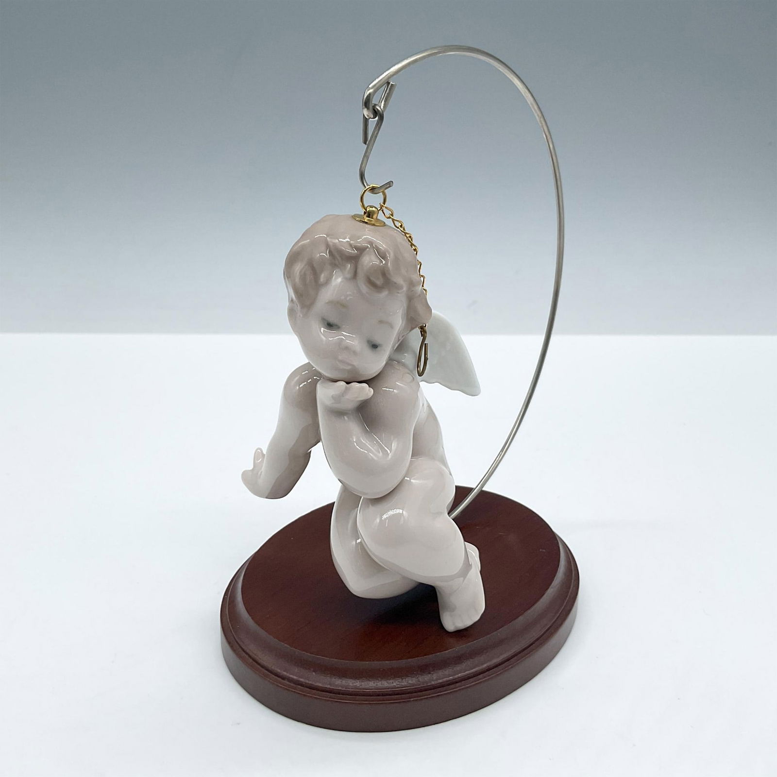 Thinking Cherub 1006255 + Base - Lladro Porcelain Ornament (1 of 3)