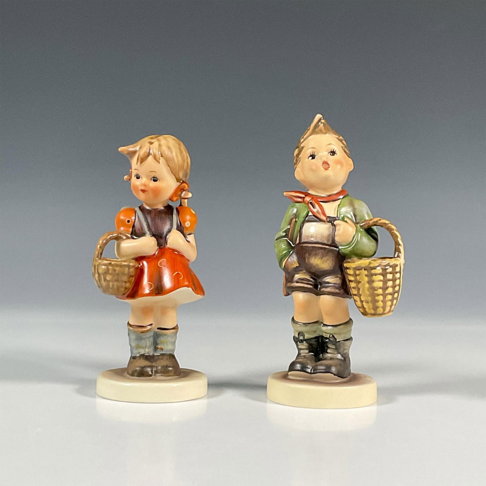 2pc Goebel Hummel Figurines, School Girl, Village Boy (1 of 4)