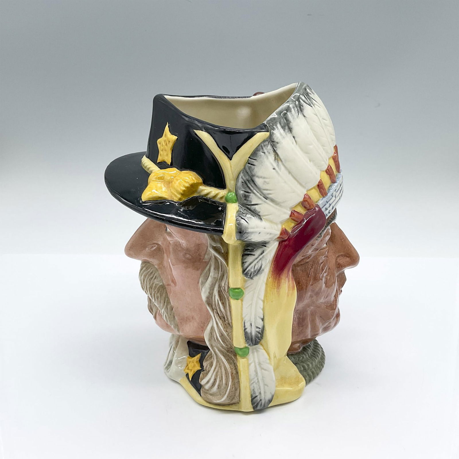 Chief Sitting Bull (Brown Eyes) and George Armstrong Custer D6712 - Large - Royal Doulton Character (1 of 4)