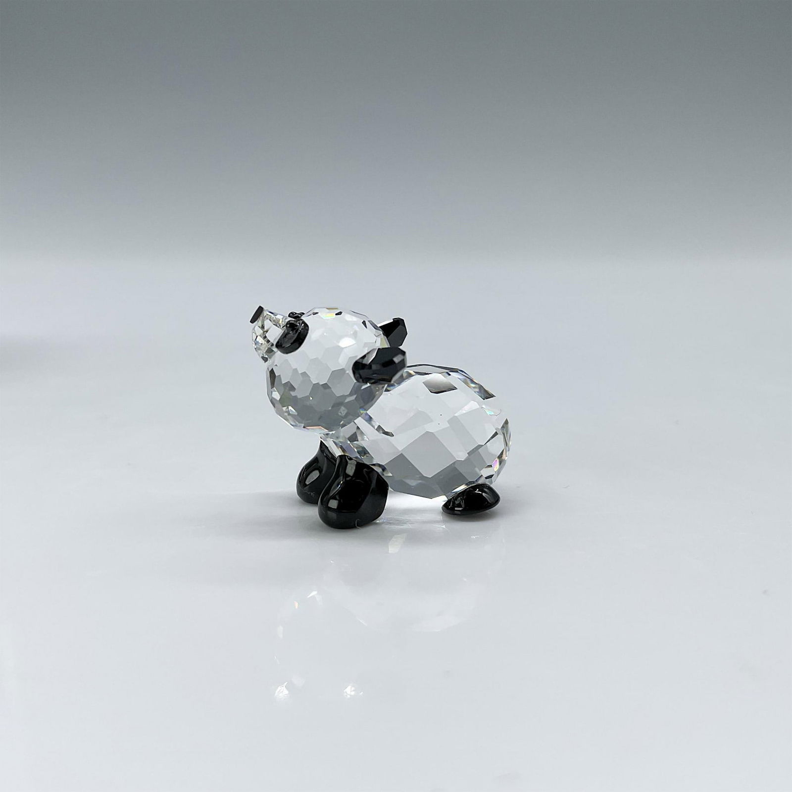 Swarovski Silver Crystal Figurine, Mini Panda Baby (1 of 5)