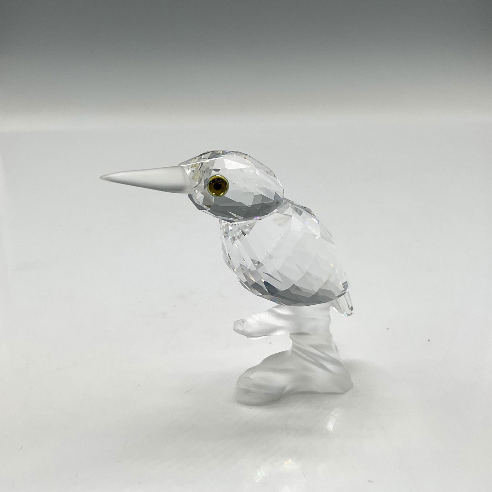 Swarovski Silver Crystal Figurine, Kingfisher on Branch (1 of 4)