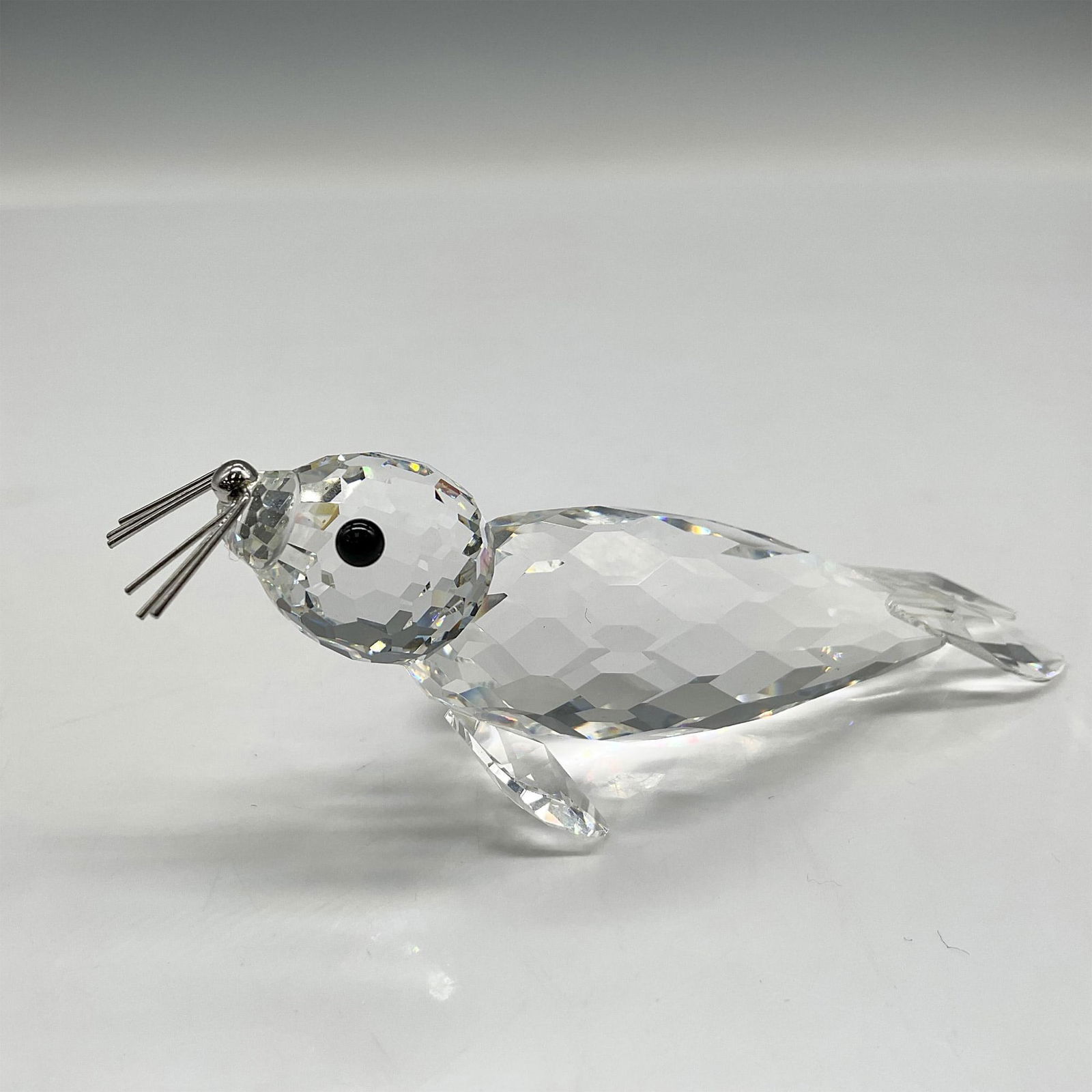 Swarovski Silver Crystal Figurine, Large Seal (1 of 4)