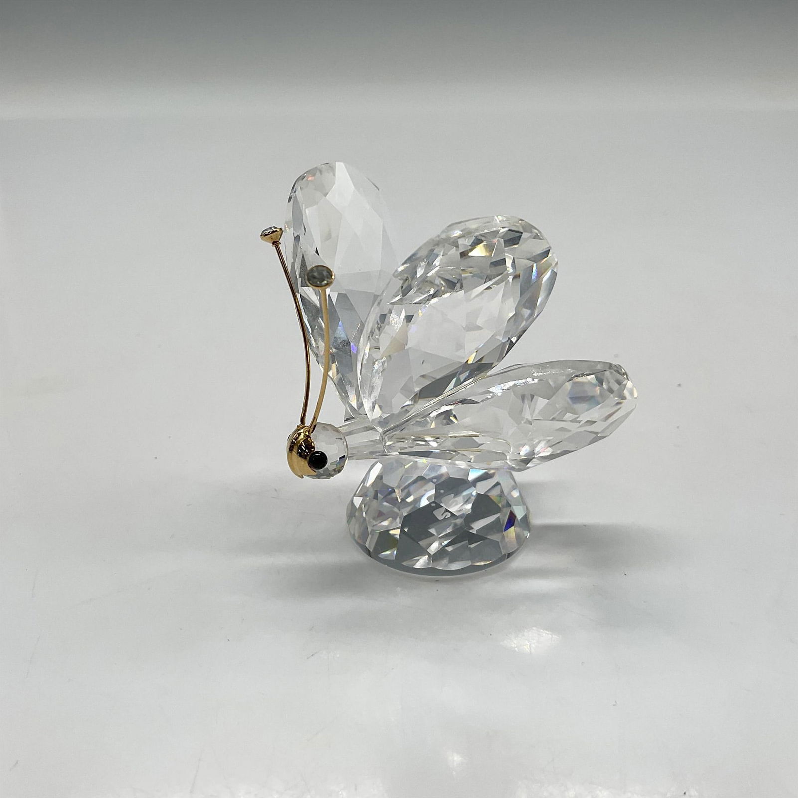Swarovski Silver Crystal Figurine, Large Butterfly with Gold (1 of 4)
