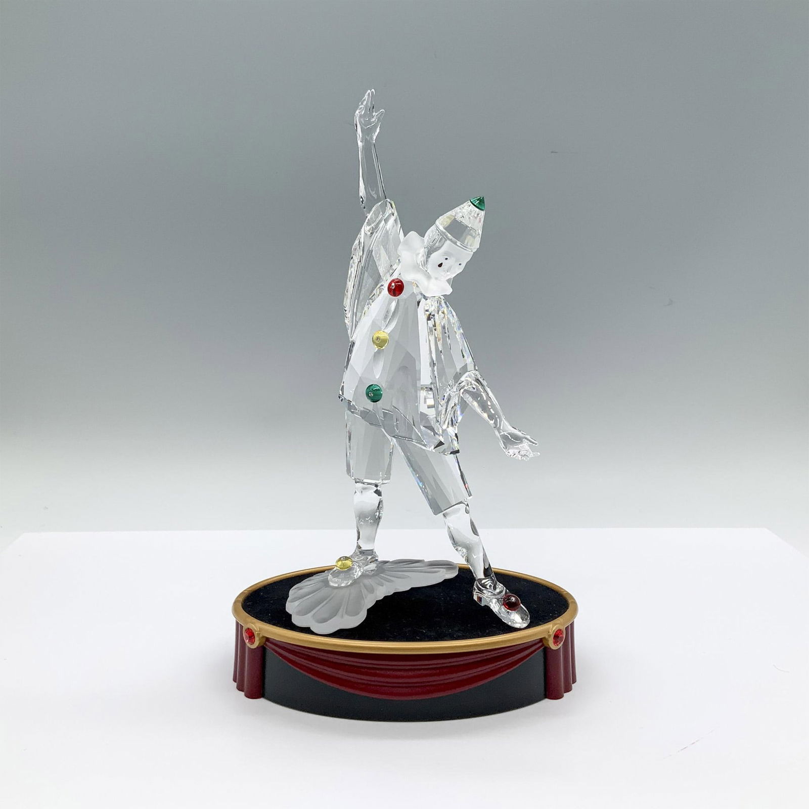 Swarovski Crystal Figurine + Base, Masquerade Pierrot (1 of 4)