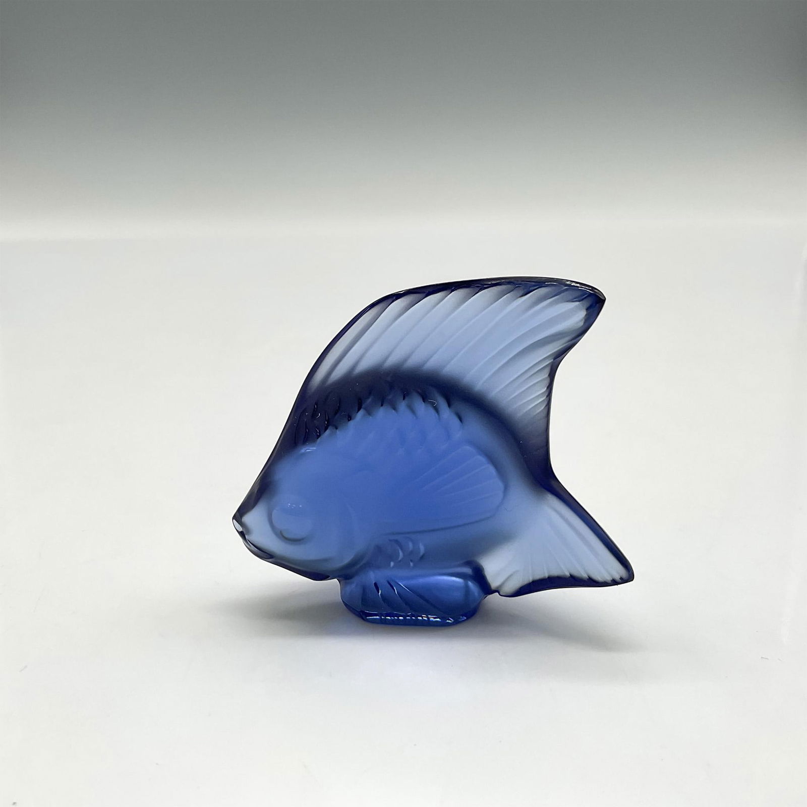 Lalique Crystal Blue Fish Figurine (1 of 4)