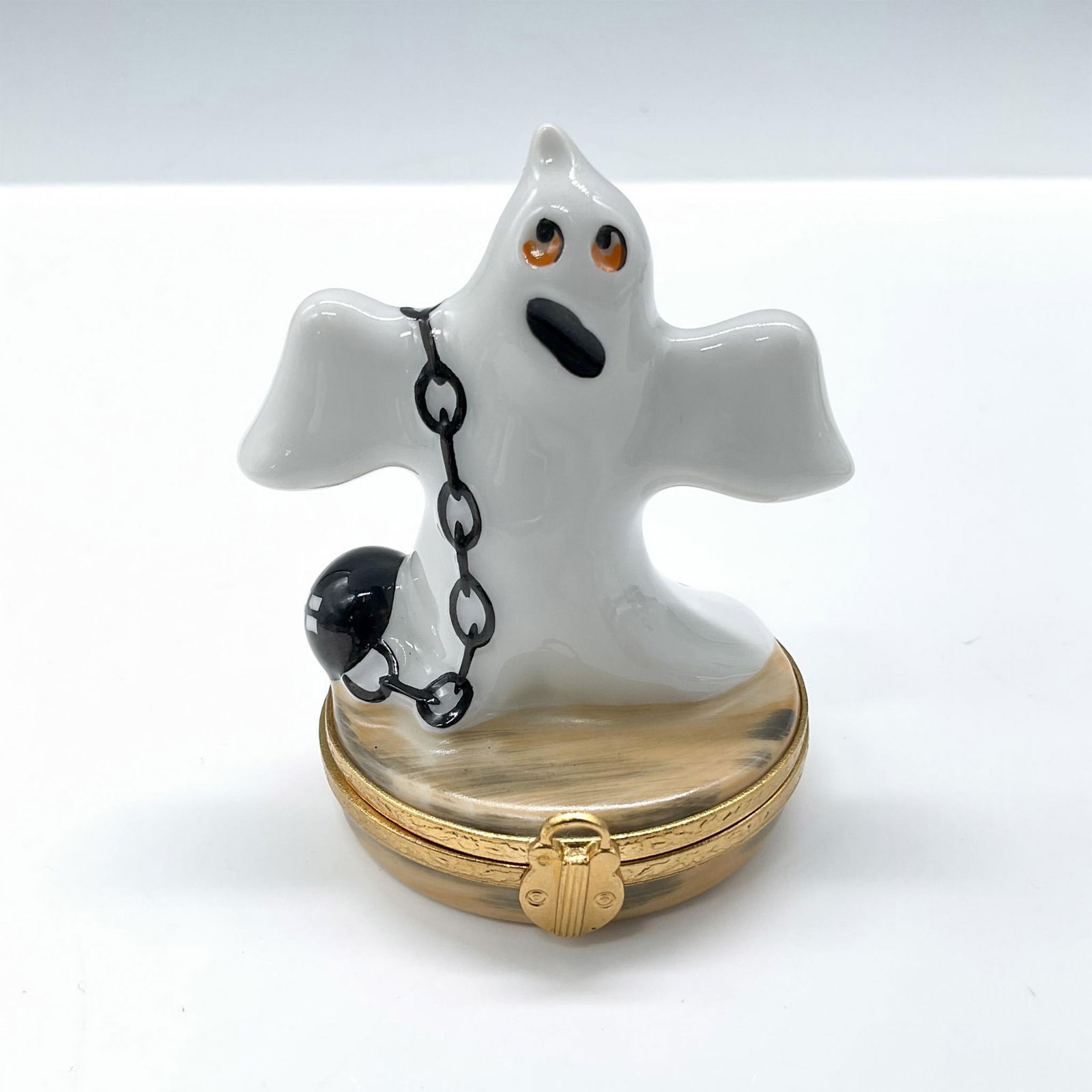 Antonia Limoges Porcelain Treasure Box, Boo Ghost (1 of 4)