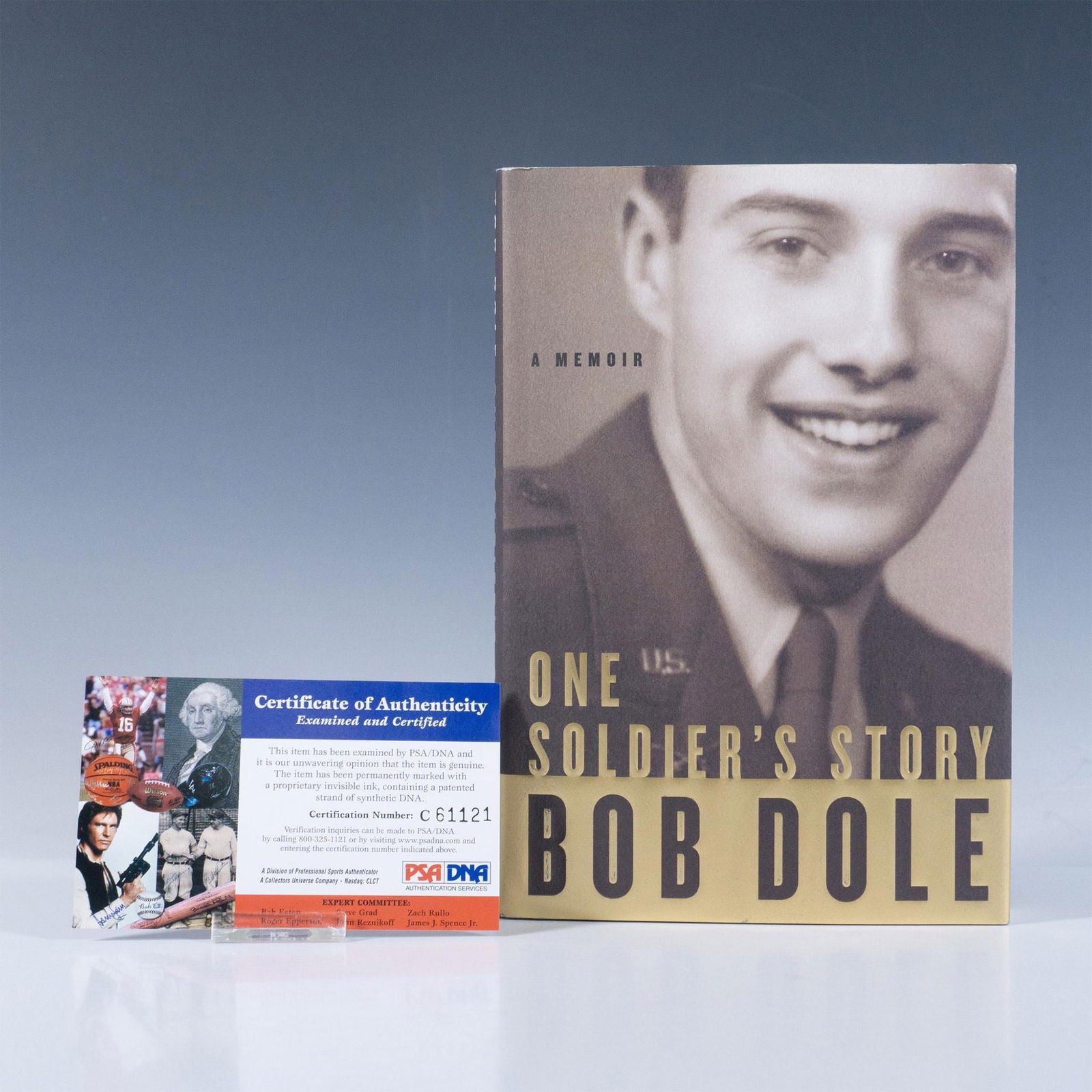 First Ed. Signed Bob Dole Memoir Book, One Soldier's Story (1 of 6)