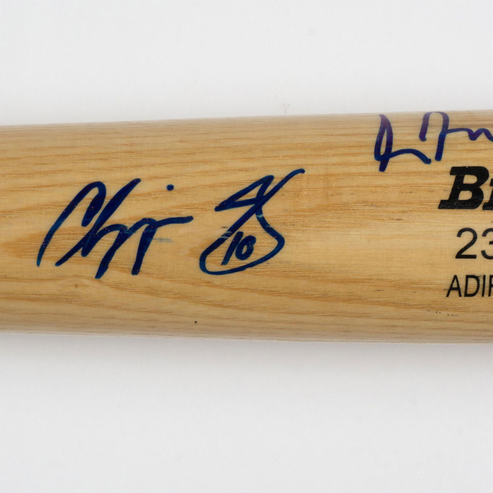 Chipper Jones & Greg Maddux Autographed Rawlings Bat (1 of 6)