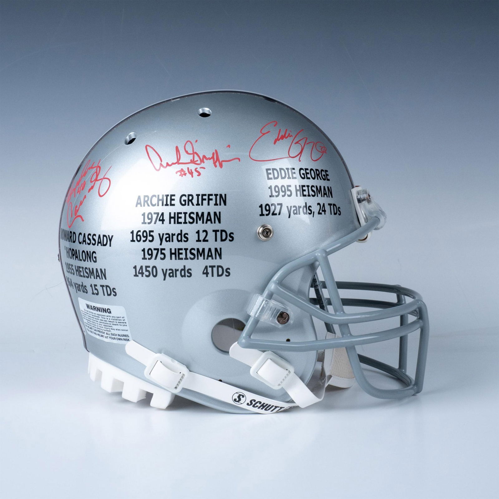 Signed Schutt Ohio State Helmet, Cassady, Griffin, George (1 of 8)