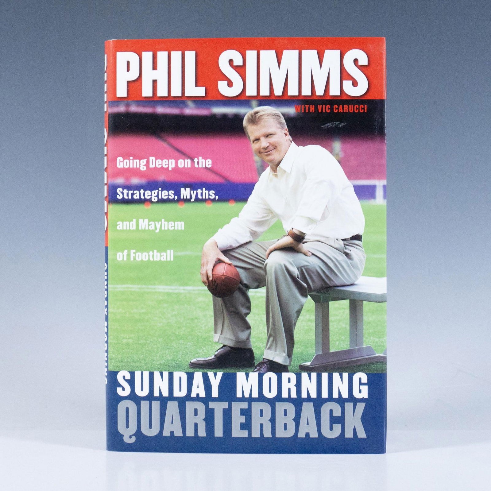 First Edition Signed Phil Simms Books, Sunday Morning (1 of 7)