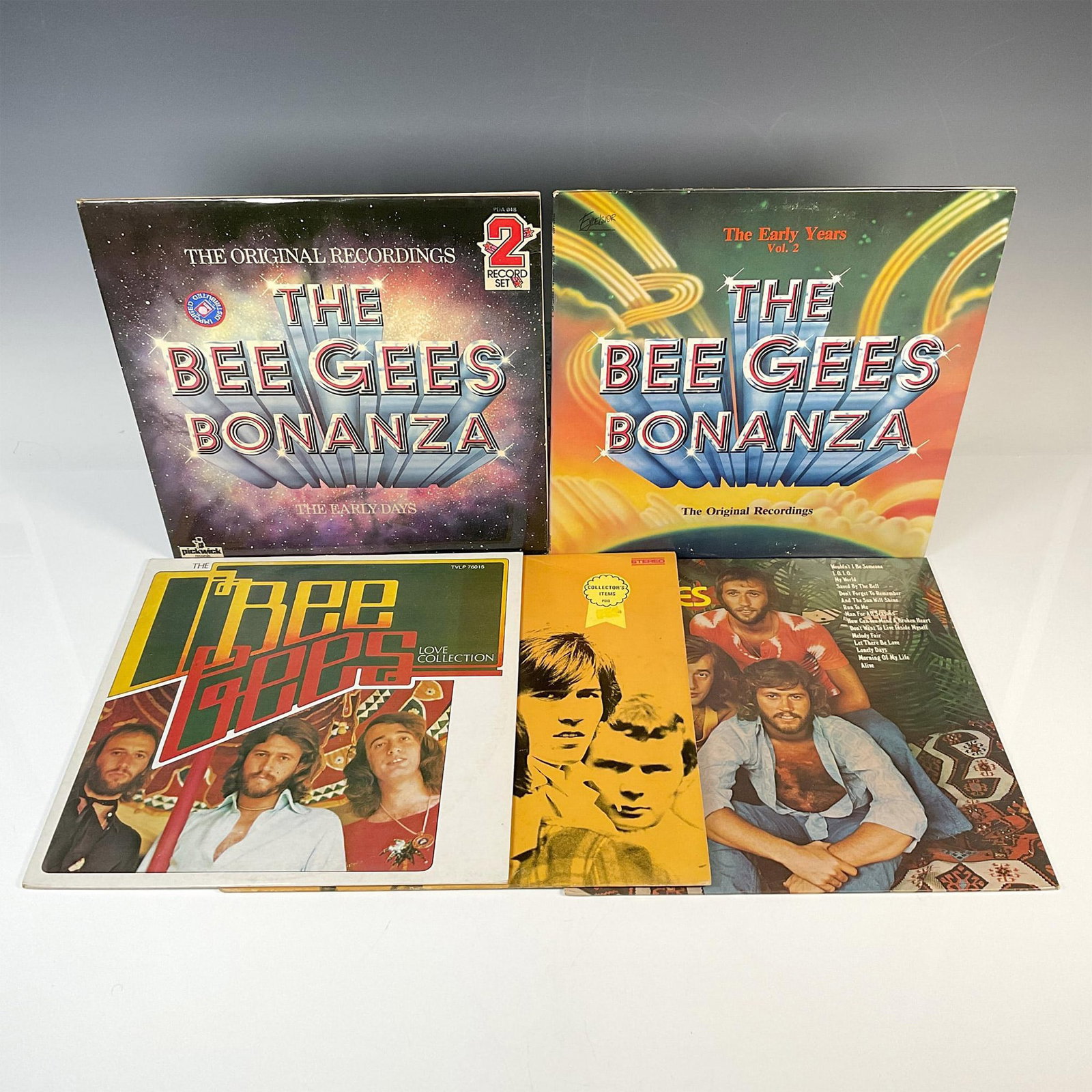5pc Vintage Bee Gees Vinyl LP Records (1 of 5)