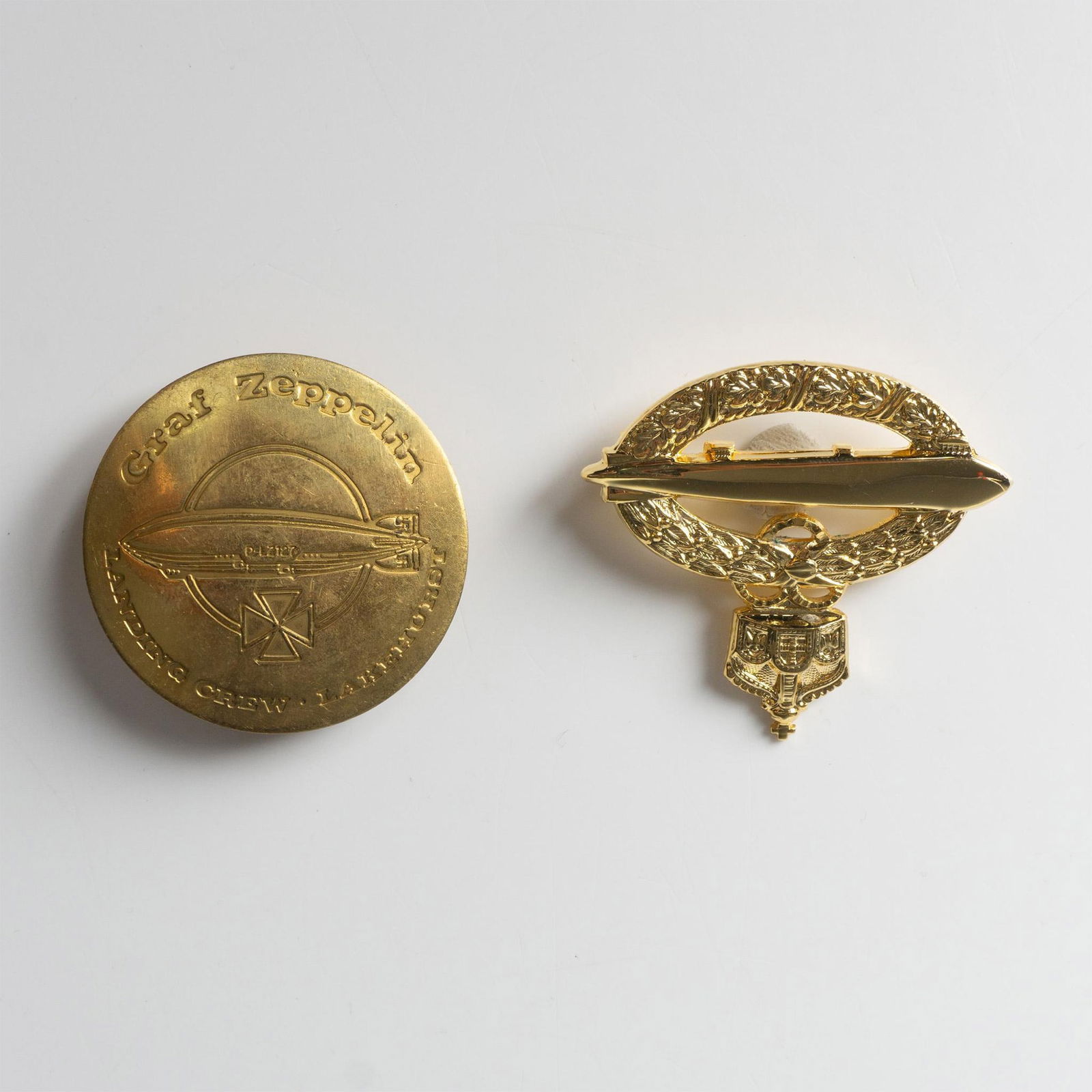 2 Original Graf Zeppelin Landing Crew & German Navy Badges (1 of 2)