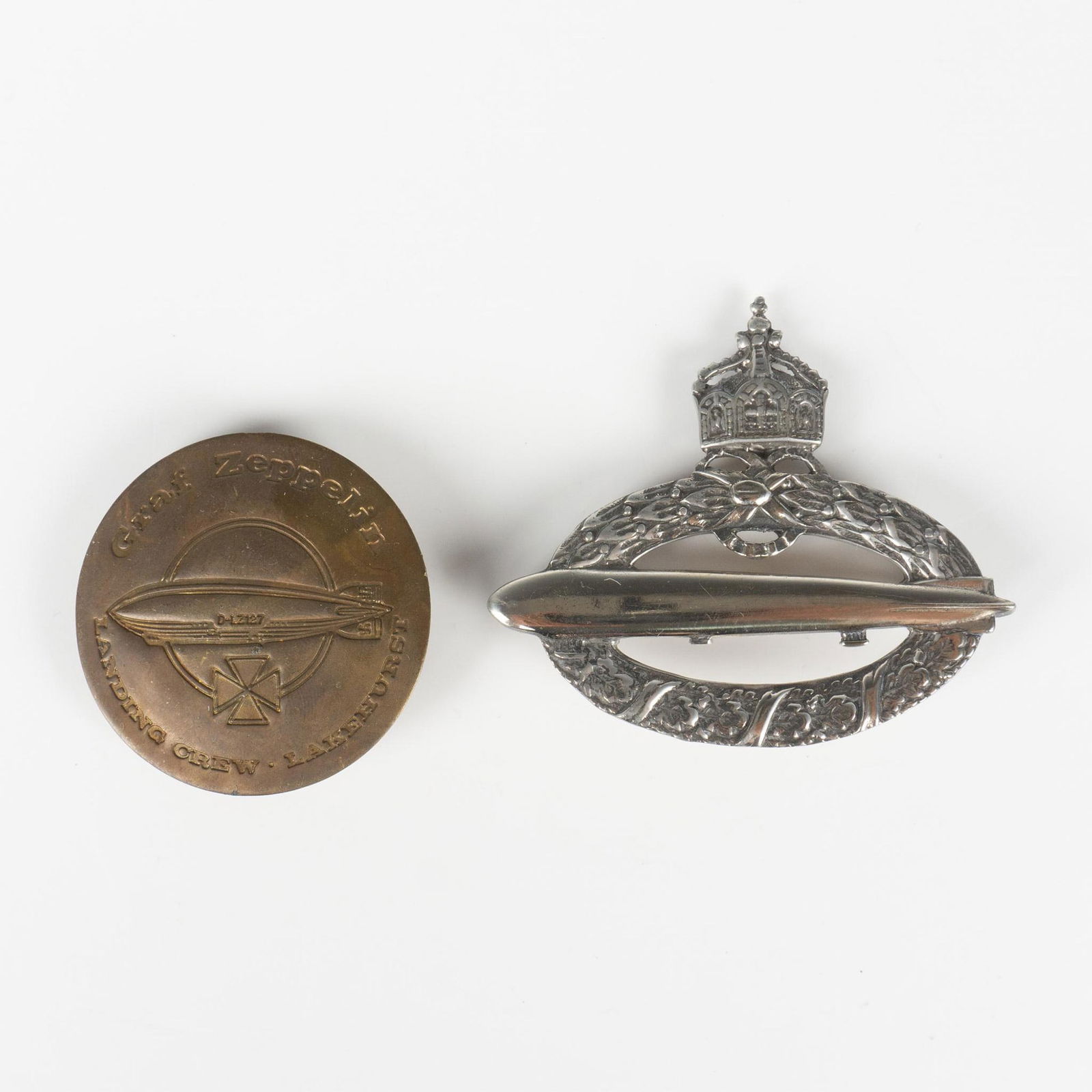 2 Original Graf Zeppelin Landing Crew & German Navy Badges (1 of 2)