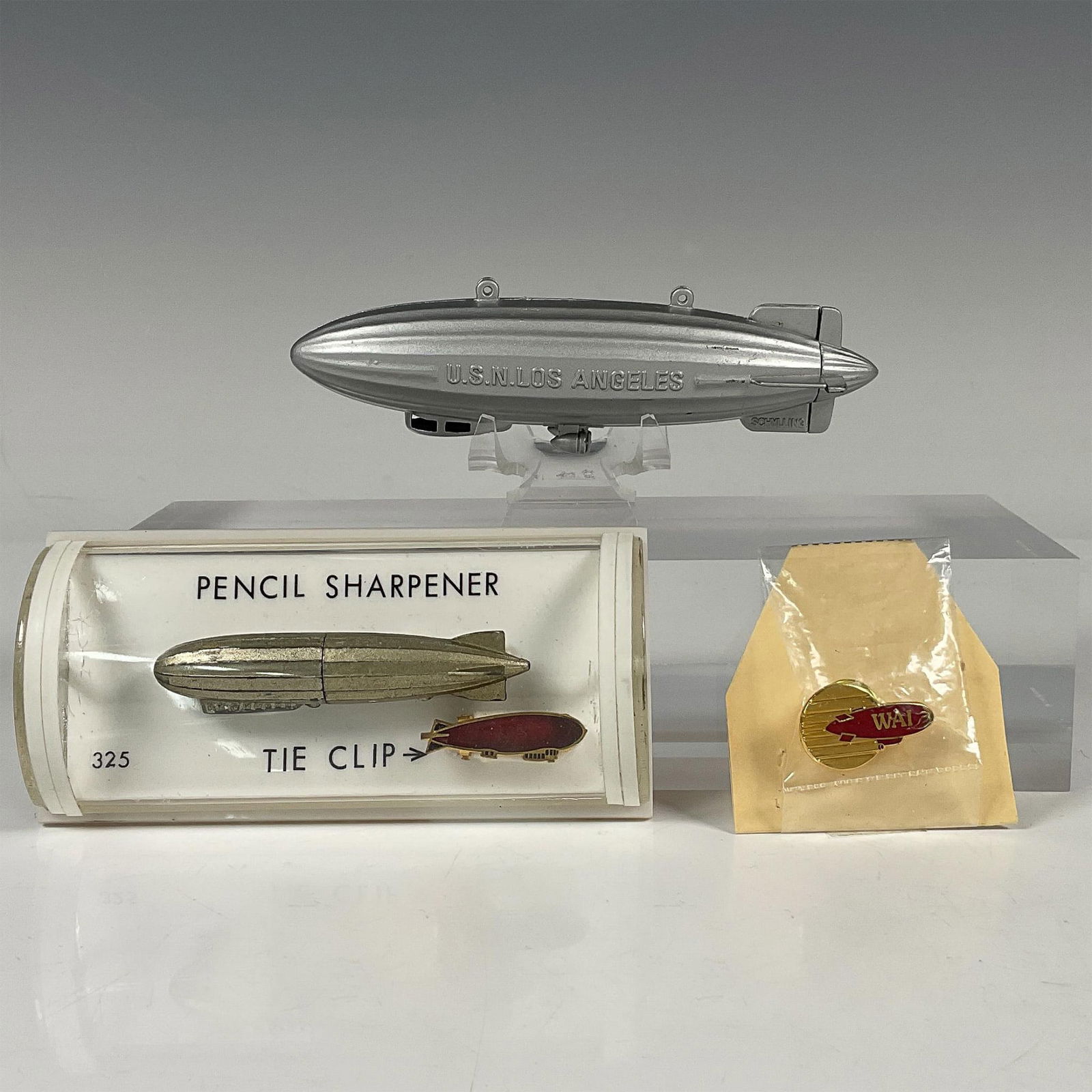 2 Original Zeppelin Pencil Sharpeners, Tie Clip and Pin (1 of 10)