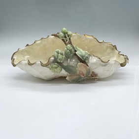 Antique American Belleek Porcelain Basket