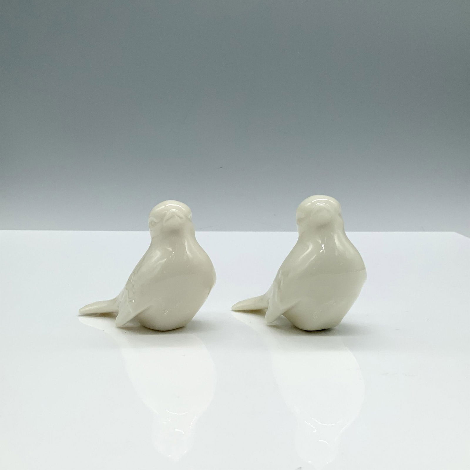 Pair of Lenox White Porcelain Bird Figurines (1 of 3)