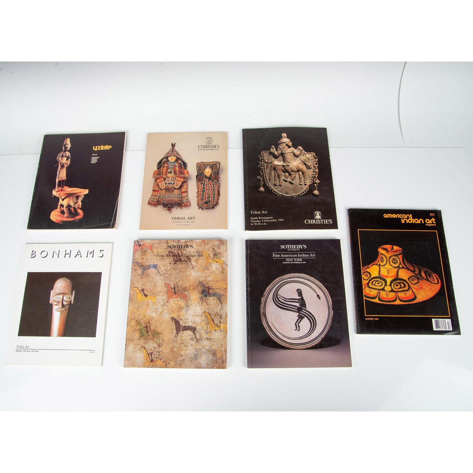 Set of 7 Auction House Catalogues Tribal & Am-Indian Art (1 of 10)