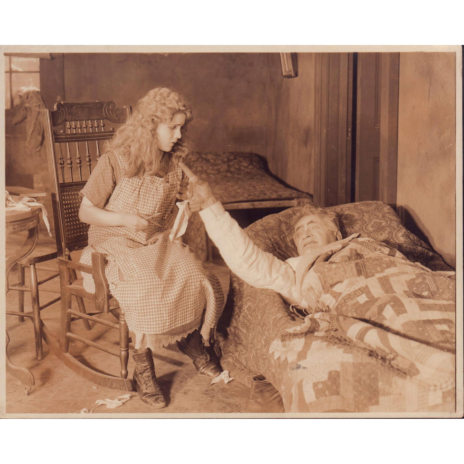 Aged Monochrome Photograph, Actress Emily Stevens (1 of 1)