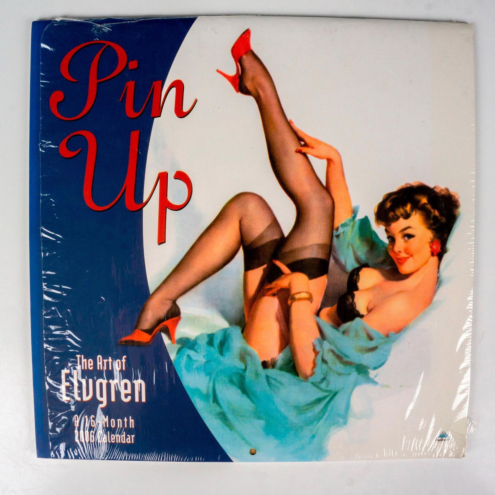 Avalanche Publishing Calendar, Pin Up 2006: Sixteen month calendar with full color images depicting American painter Gil Elvgren's gorgeous and playful pin-up girls. Avalanche Publishing marked to front and back. Artist: Gil Elvgren Issued: 200