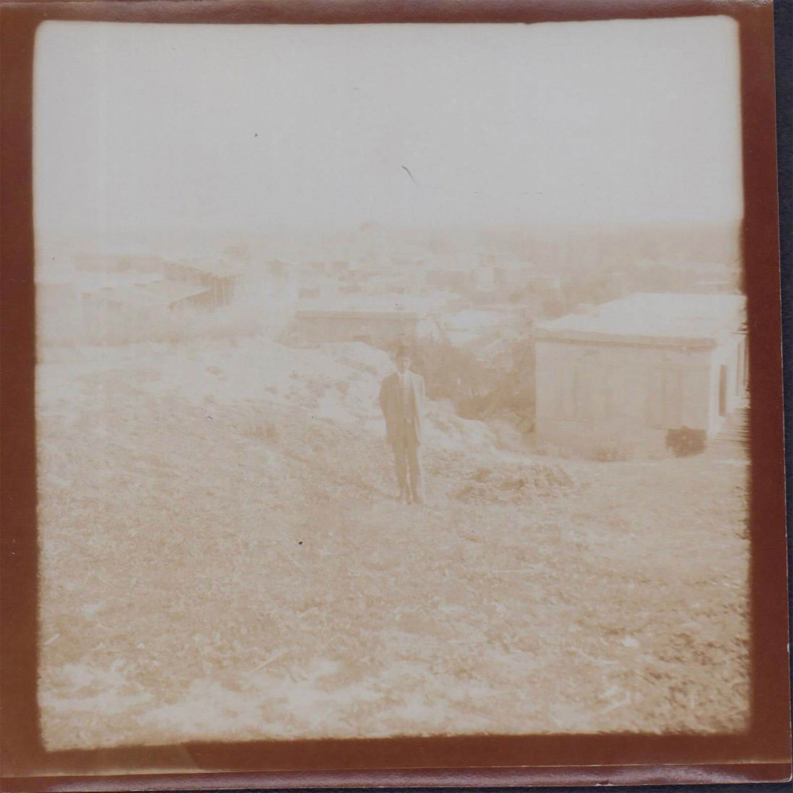 Antique Monochrome Photograph, Middle Eastern Man (1 of 2)