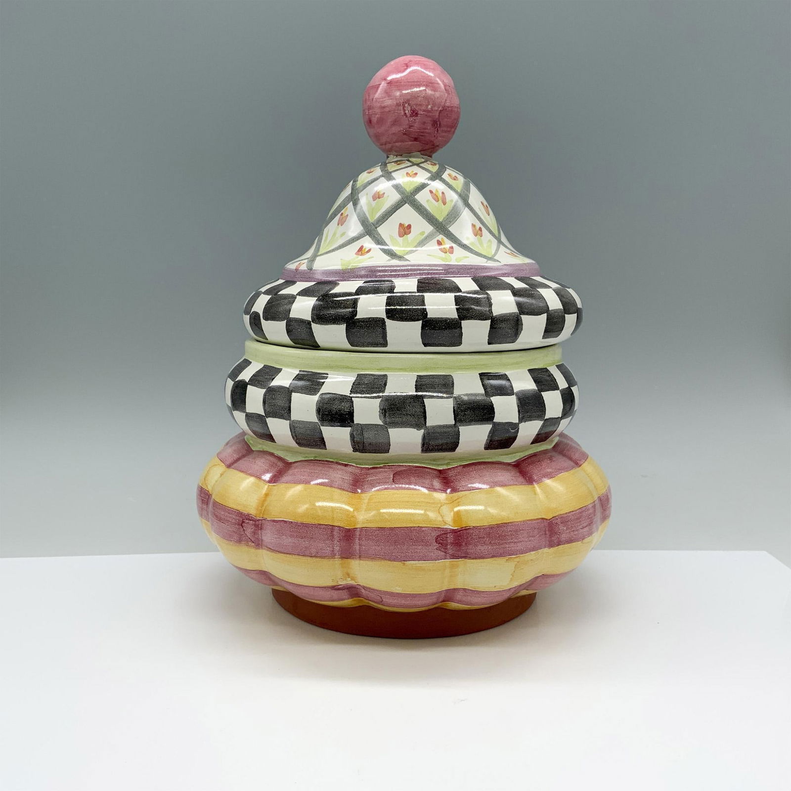 MacKenzie-Childs Handmade Ceramic Lidded Cookie Jar (1 of 4)