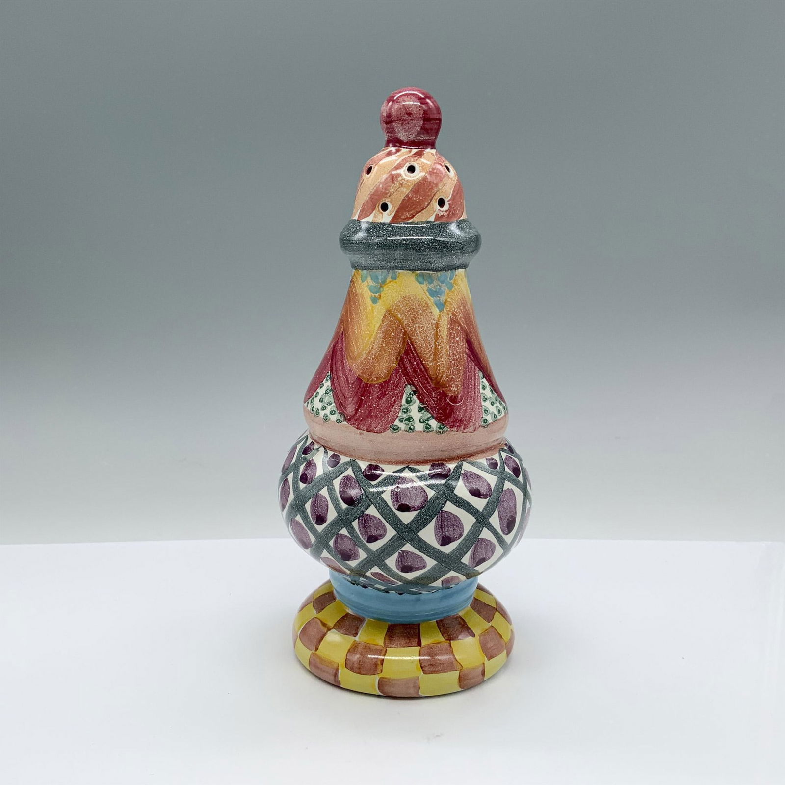 MacKenzie-Childs Handmade Ceramic Sugar Shaker (1 of 3)