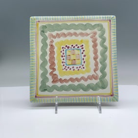 Victoria and Richard MacKenzie-Childs Ceramic Trivet Tile