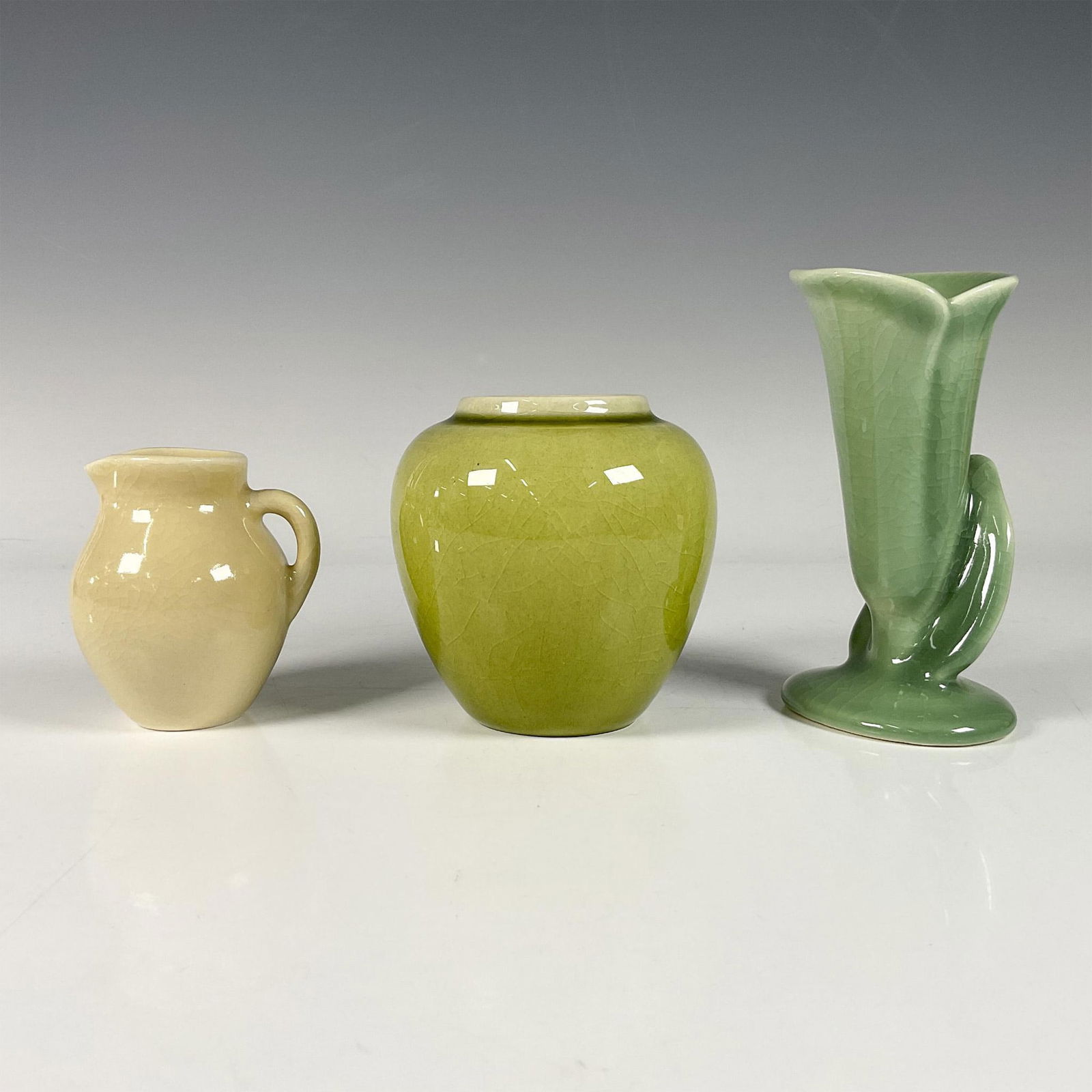 3pc Assortment of Rookwood Pottery Vase, Jar and Jug (1 of 7)