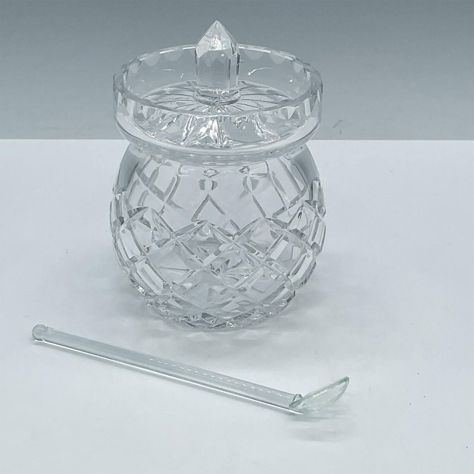 Waterford Crystal Lidded Jelly & Jam Jar with Spoon (1 of 2)