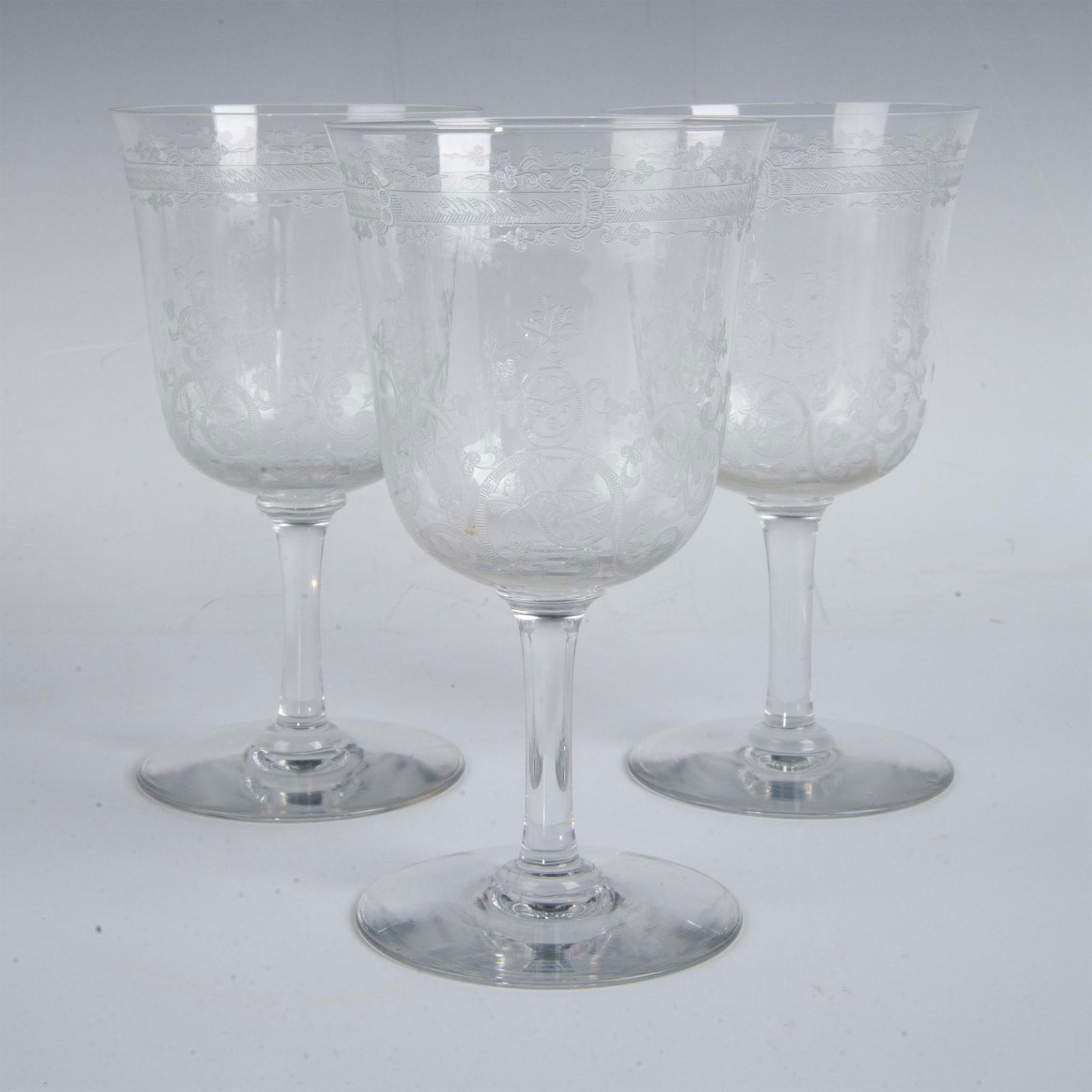 3pc Baccarat Crystal Lafayette Tall Water Goblets (1 of 4)