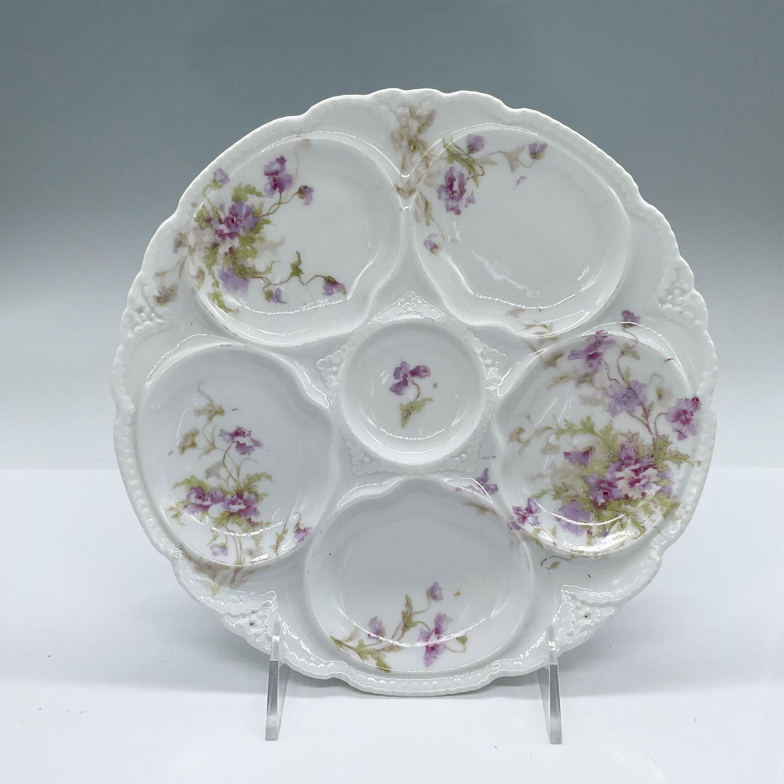 Theodore Haviland Limoges Floral Oyster Plate (1 of 2)
