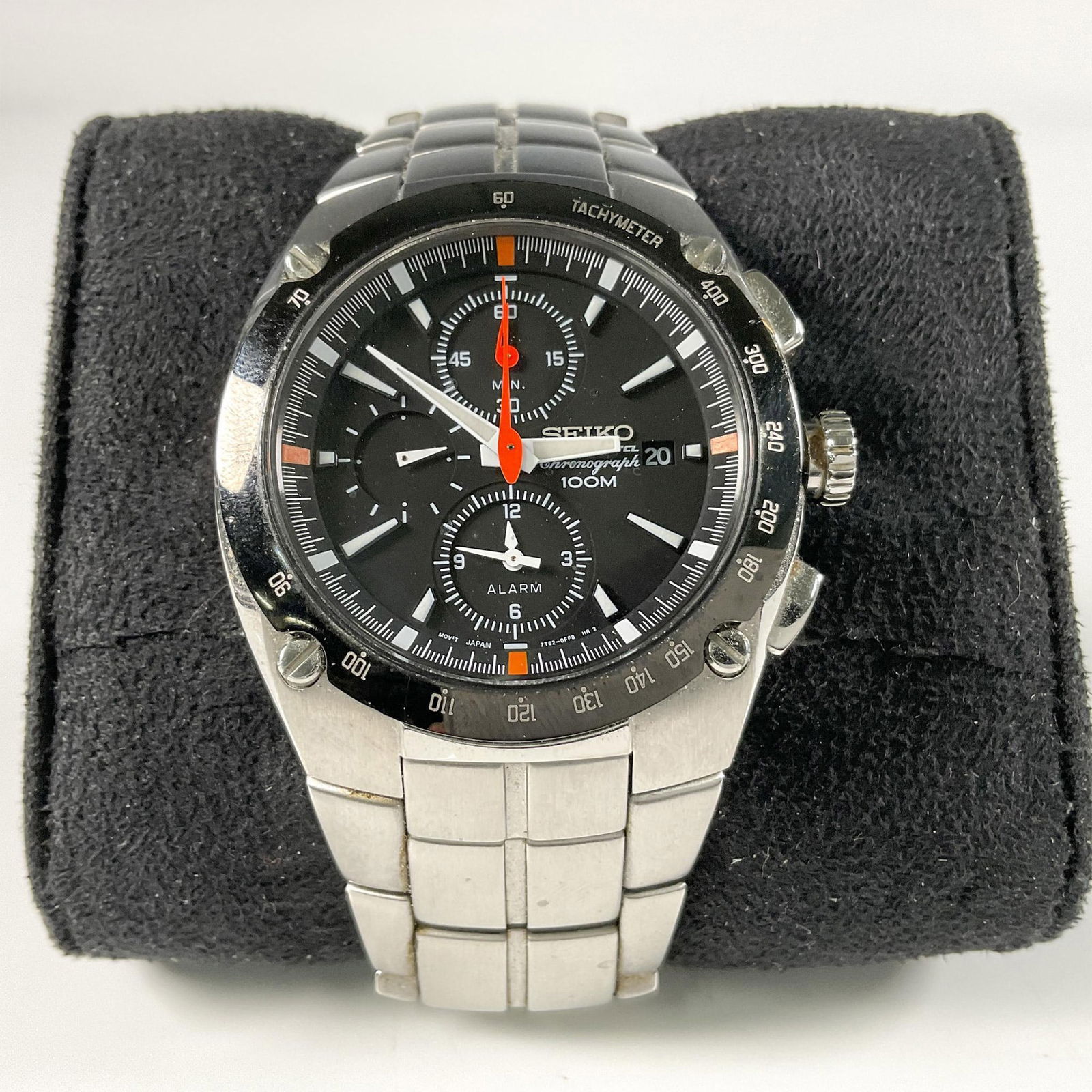 Seiko Sportura Stainless Steel Kinetic Chrono Men Watch (1 of 4)