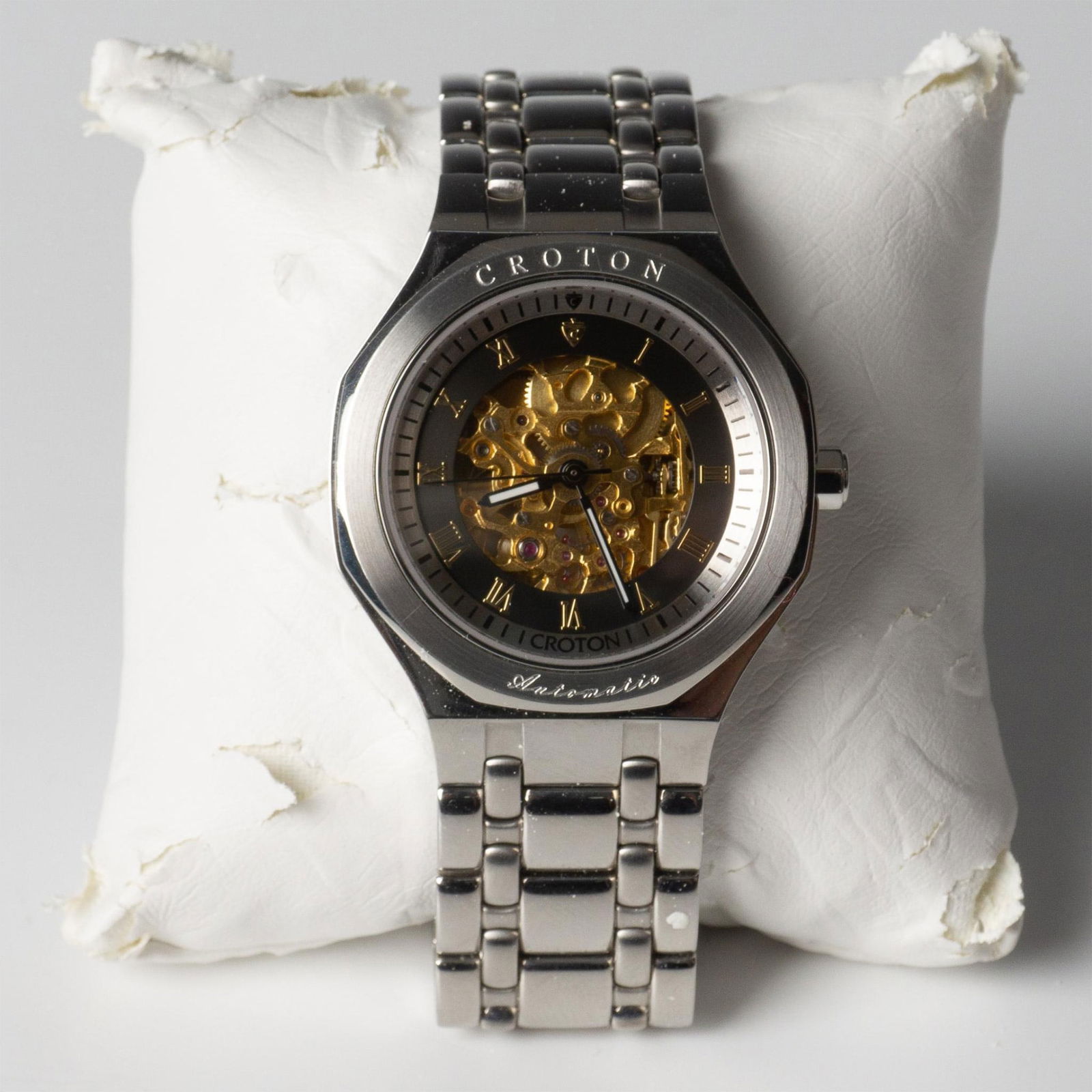 Croton Stainless Steel Automatic Skeleton Watch (1 of 6)